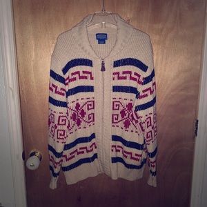 Lebowski Style Pendleton Sweater, L